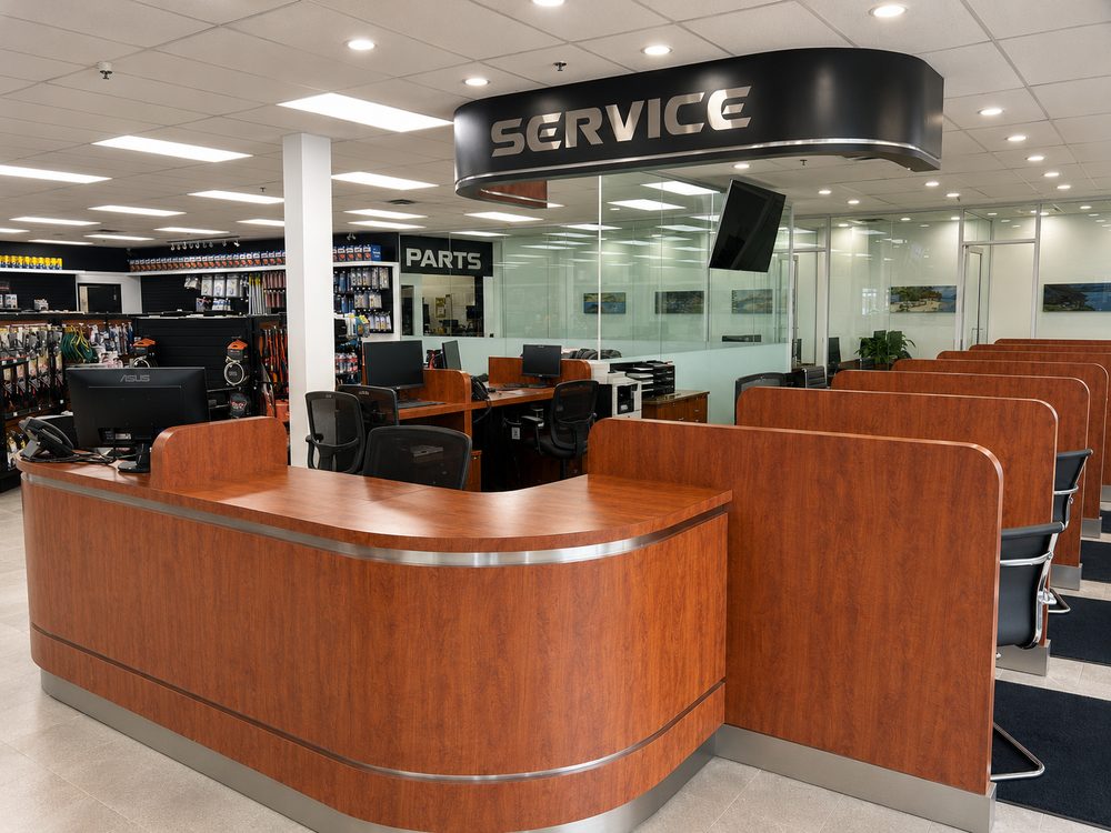 Check in with our service advisors