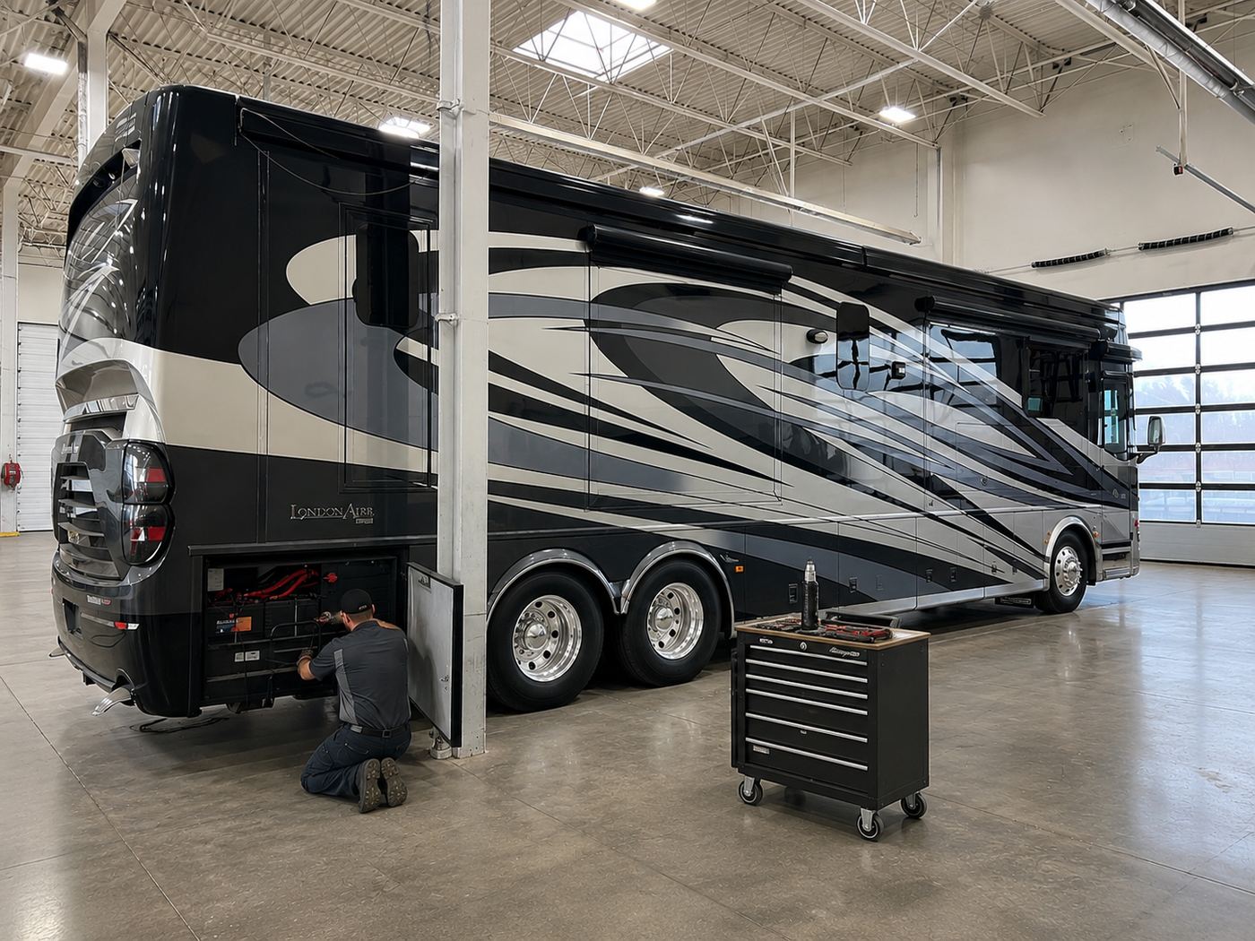 Traveland RV service shop