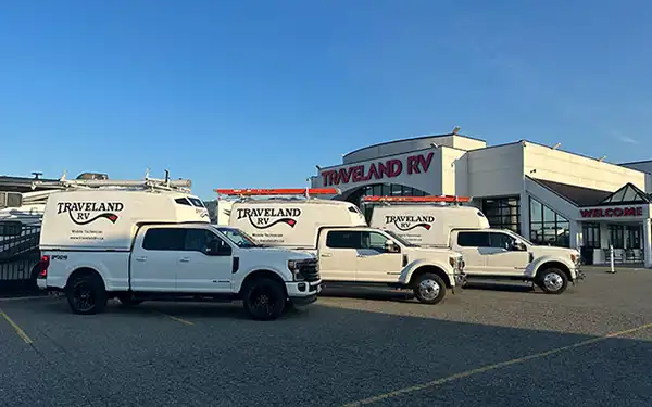 Traveland RV mobile service trucks