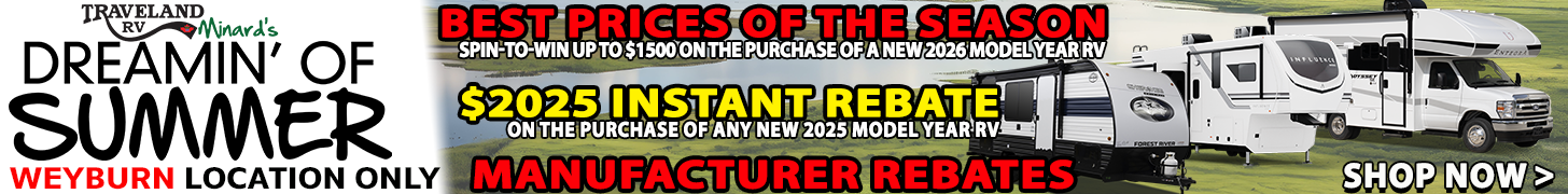 Dreaming of Summer RV Sale - Travelands Minards RV