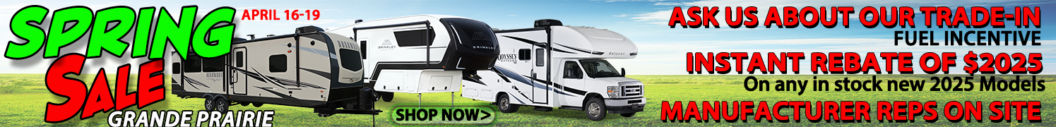 Spring RV Sale - Grande Prairie